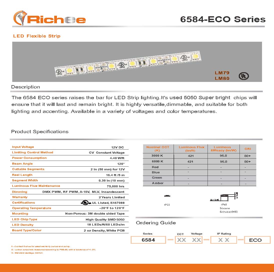 Outdoor High Brightness 4.4W,360LM/FT