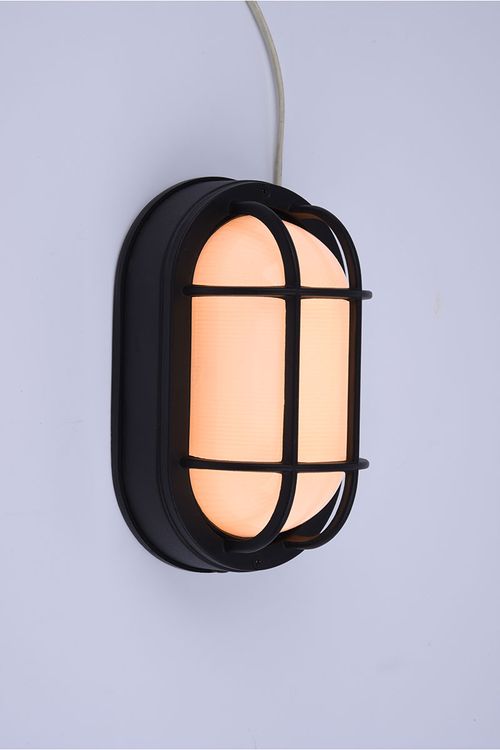 Residential LED 6.2-Watt Outdoor Bulkhead Wall Light Wet Rated 6 Color Selectable Non-Dimmable