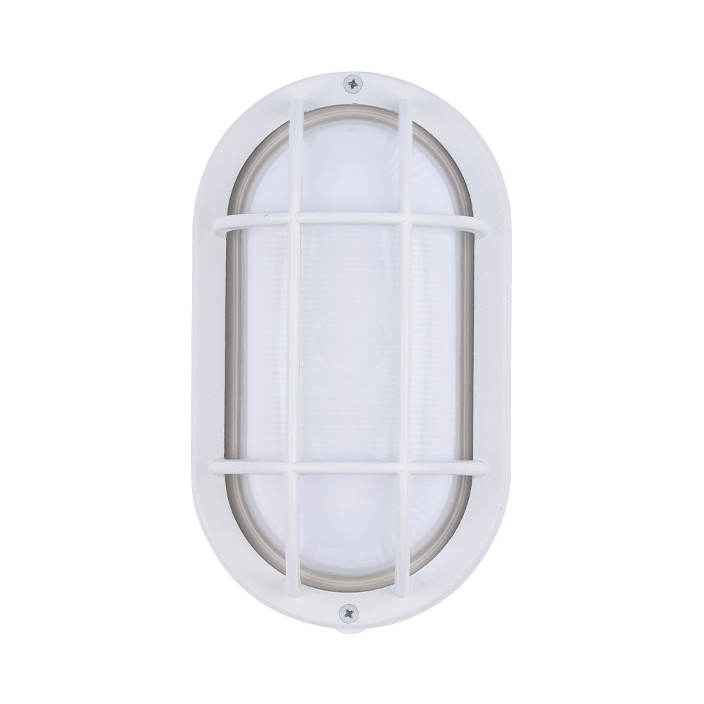 Residential LED 6.2-Watt Outdoor Bulkhead Wall Light Wet Rated 6 Color Selectable Non-Dimmable