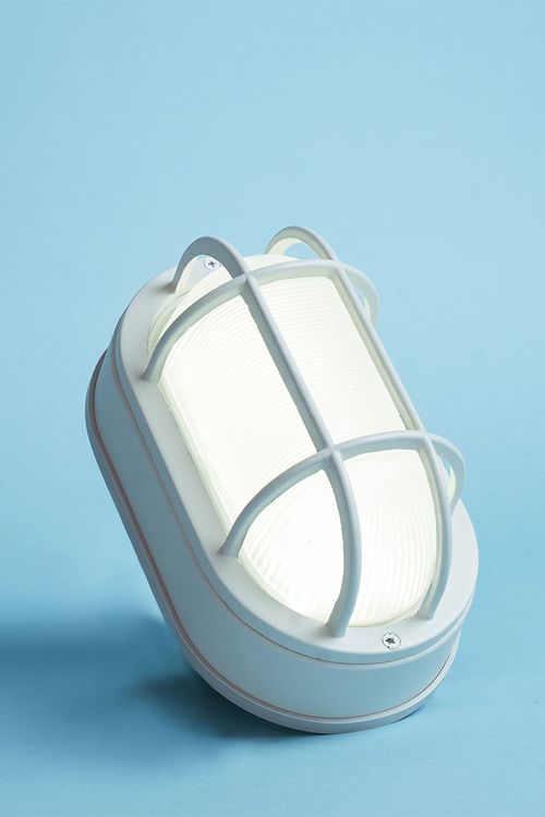 Residential LED 6.2-Watt Outdoor Bulkhead Wall Light Wet Rated 6 Color Selectable Non-Dimmable