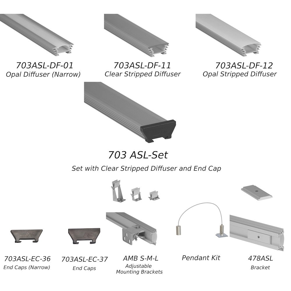 Angle Adjustable LED Channel 703ASL