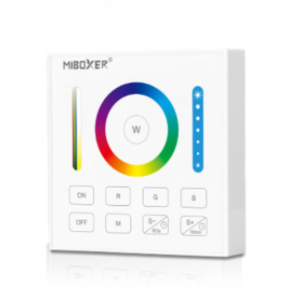 Wall Mount 1 Zone RGB/W/CCT Color Wheel Wireless Panel