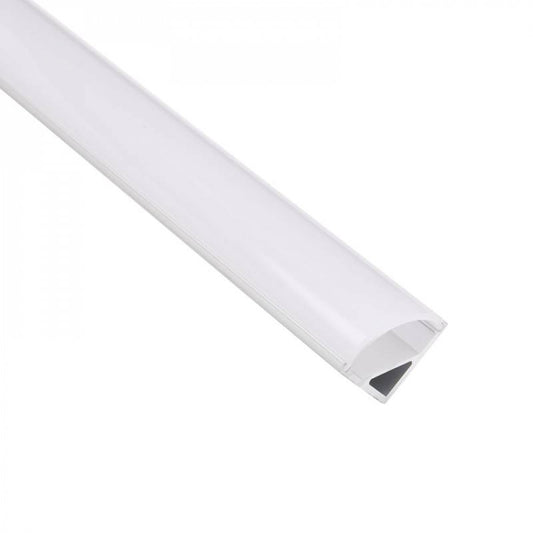 1/2" Mini Full Cover Angled Led Aluminum Channel-9635-B-Mini