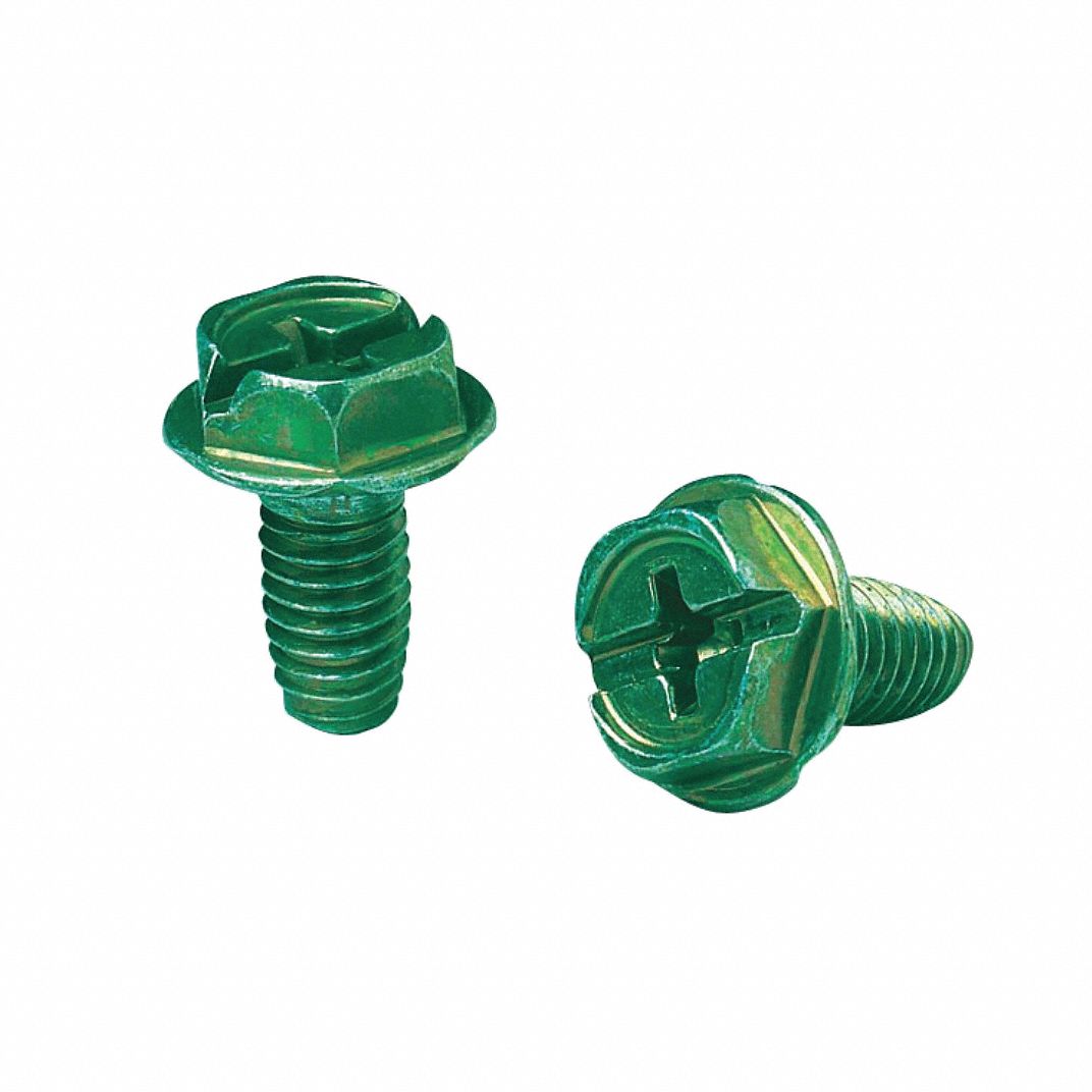 Green Grounding Screw