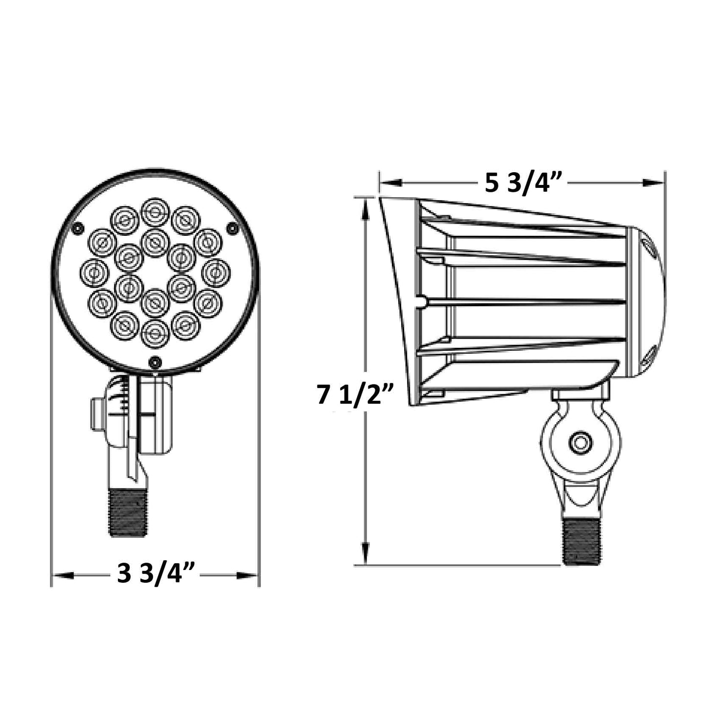 LED Bullet Flood Light - FLV12-12W