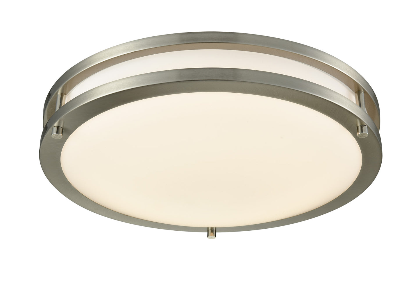 Ceiling Drum Light, Brushed Nickel 18 Inch