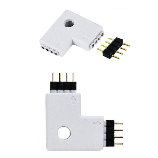 LED Strip Corner Connector 4 pin RGB  Connector