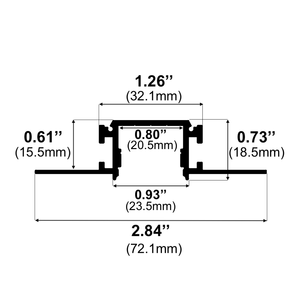 Trimless Mud-In LED Channel – 620ASL