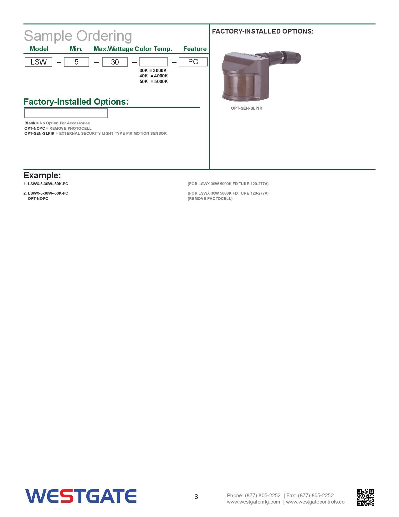 LED Multi-Power Non-cutoff Wall Packs with Photocell - WESTGATE